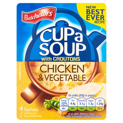 Batchelors Cup A Soup Chicken & Vegetable With Croutons