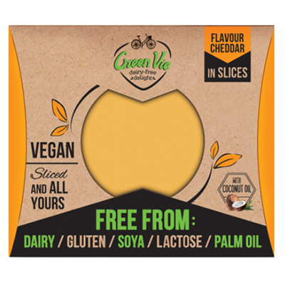 Green Vie Vegan Cheddar Flavour Slices