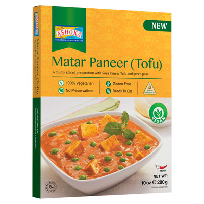 Ashoka Matar Paneer (tofu)