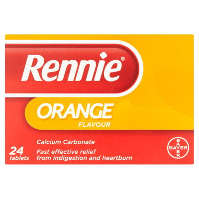 Rennie Orange Flavour 24 Tablets