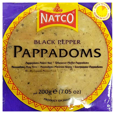 Natco Black Pepper Pappadoms