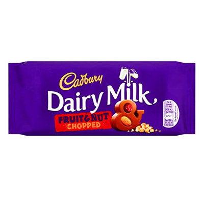 Cadbury Dairy Milk Fruit & Nut Chopped Chocolate Bar