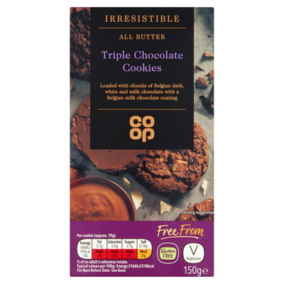 Co-op Irresistible All Butter Triple Chocolate Cookies