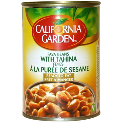 California Garden Fava Beans With Tahina