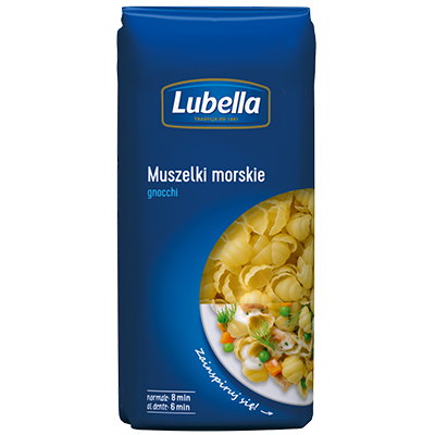 Lubella Sea shell gnocchi pasta