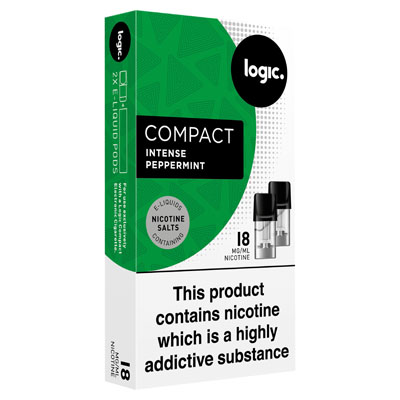 Logic Compact 2 E-liquid Pods Intense Peppermint