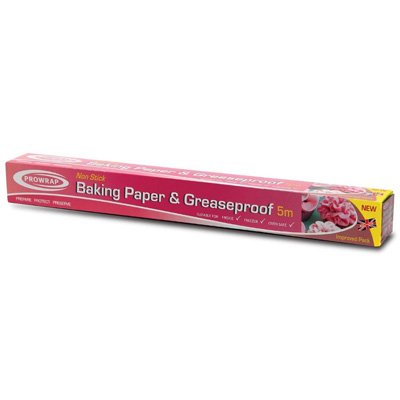 Prowrap Non Stick Baking Paper & Greaseproof 5m