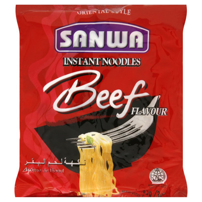 Sanwa Oriental Style Instant Noodles Beef Flavour