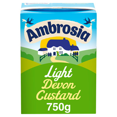 Ambrosia Light Devon Custard Carton