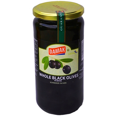 Damak Whole Black Olives