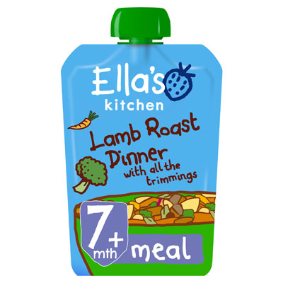 Ellas Kitchen Organic Lamb Roast Dinner Baby Pouch 7+ Months