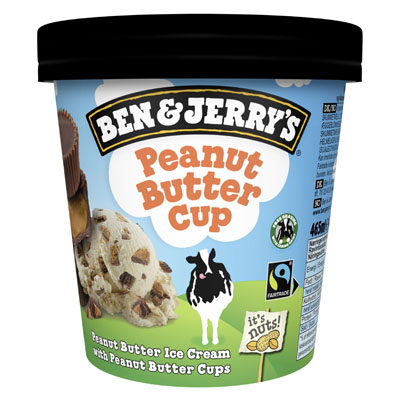 Ben & Jerrys Peanut Butter Cup Ice Cream