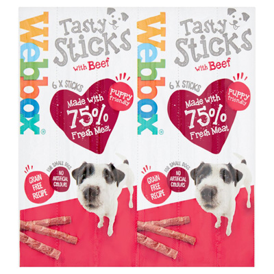 Webbox Dogs Delight With Beef Tasty Sticks Dog Treats 6