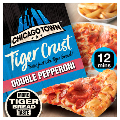 Chicago Town Tiger Crust Double Pepperoni Pizza