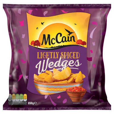 Mccain Lightly Spiced Wedges