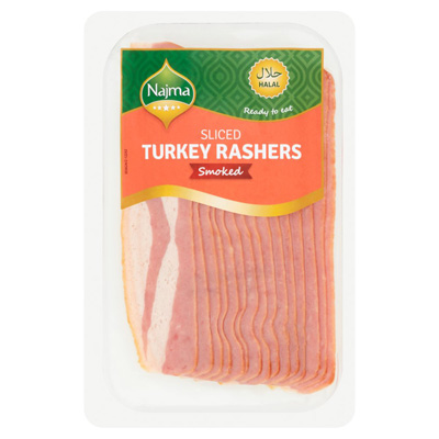 Najma Halal Sliced Turkey Rashers Smoked