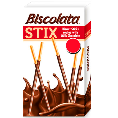 Biscolata Stix Biscuit Sticks Coated With Milk Chocolate