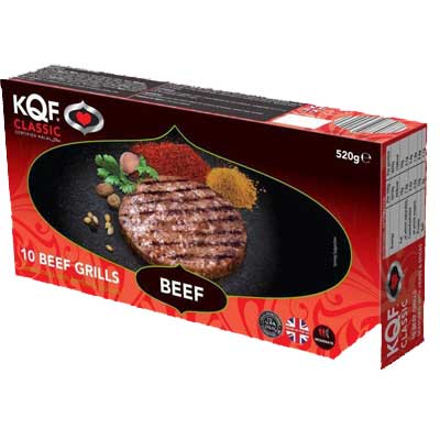 Kqf Chunky Beef Burgers 10x