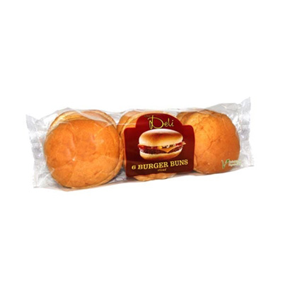 The Deli Plain Burger Bun 6 Pack