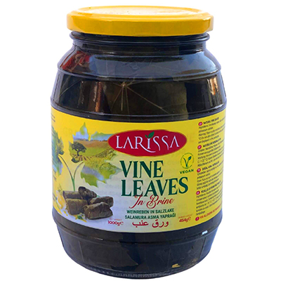 Larissa vine leaves in brine