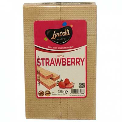 Bevelli Wafers With Strawberry Cream