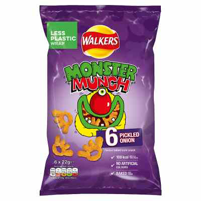 Walkers Monster Munch Pickled Onion Snacks