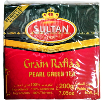 Sultan grain rafiaa pearl green tea