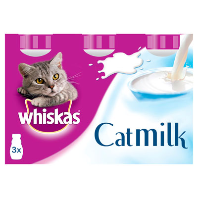 Whiskas Cat Milk Cat Treat Bottles X 3