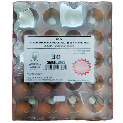 MN Norwood halal small eggs 30x