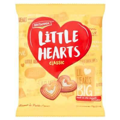 Britannia Little Heart Biscuits