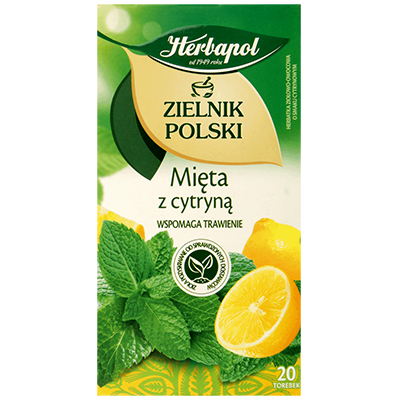 Herbapol Mint & Lemon 20 Tea Bags