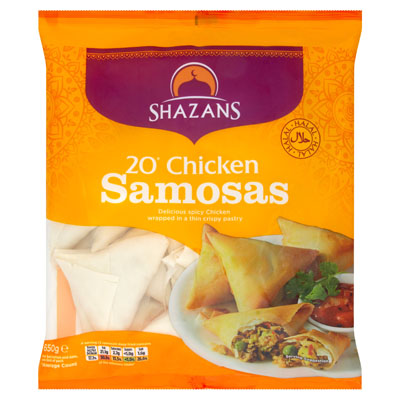 Shazans 20 Chicken Samosas