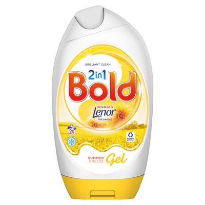 Bold 2in1 Washing Liquid Gel Summer Breeze 24 Washes