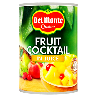 Del monte fruit cocktail in light syrup