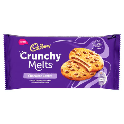 Cadbury Crunchy Melts Chocolate Centre Chocolate Chip Cookies