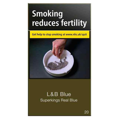 L&b Blue Superkings Real Blue 20pk