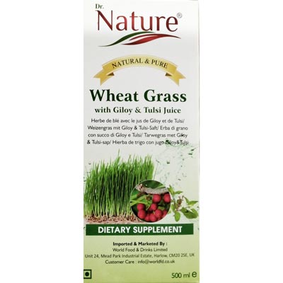 Dr Nature Wheat Grass With Giloy & Tulsi Juice