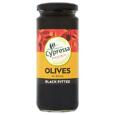 Cypessa Black Pitted Olives In Brine