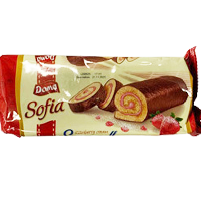 Doma Strawberry Cream Swiss Roll