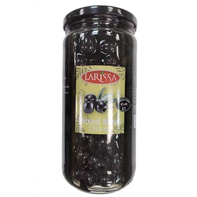 Larissa Pitted Black Olives