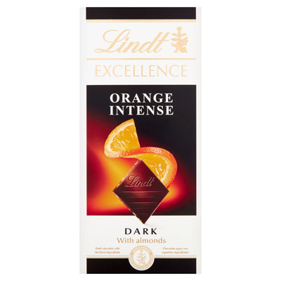 Lindt Excellence Orange Dark Chocolate Bar