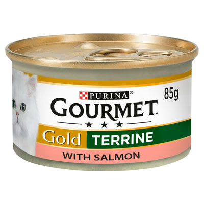 Gourmet Gold Terrine With Salmon Adult Cat Food Tin