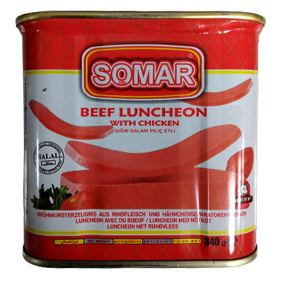 Somar beef luncheon with chicken