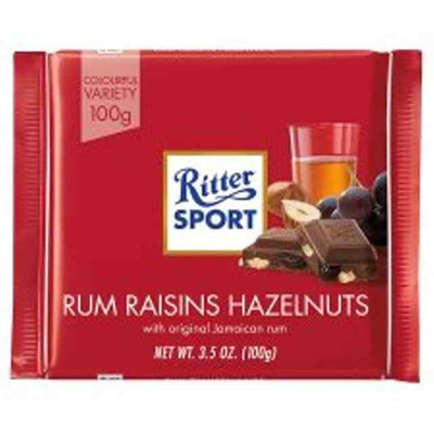 Ritter Sport Rum Raisins Hazelnuts