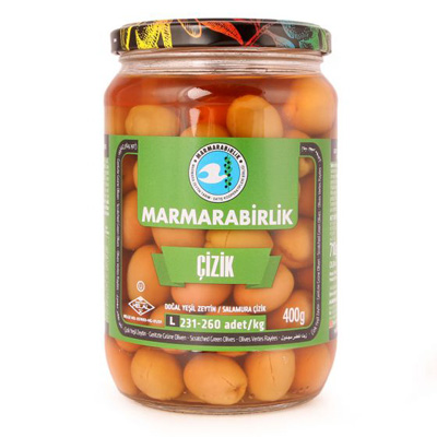 Marmarabirlik Scratched Green Olives