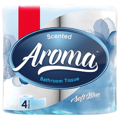 Aroma Scented Blue Toilet Tissues Soft 4 Pk