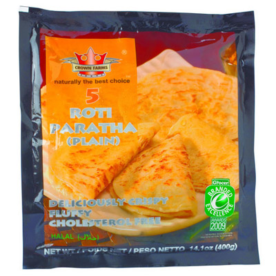 Crown Foods 5 Roti Paratha Plain