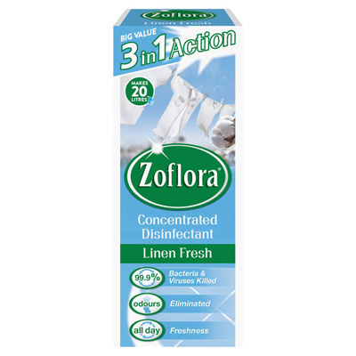 Zoflora 3 In 1 Action Concentrated Disinfectant Linen Fresh