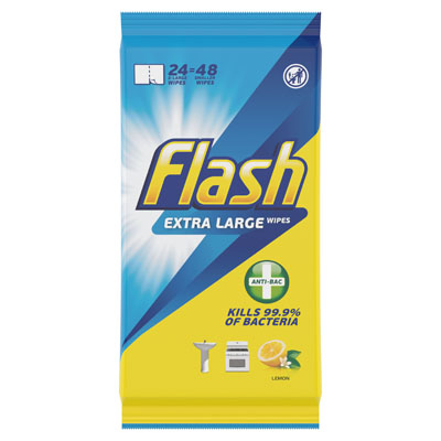 Flash Anti-bacterial Strong & Thick Cleaning Wipes