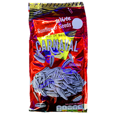 Carnaval roasted & salted white sunflower seeds